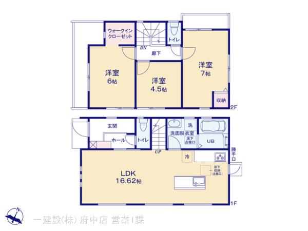 リーブルガーデン立川市栄町第３の見取り図