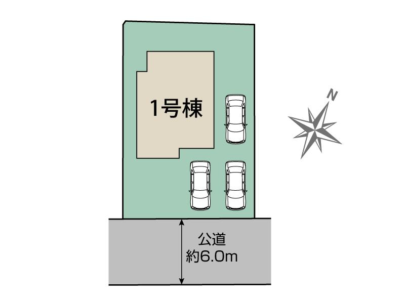 ブルーミングガーデン広島市安佐南区上安５丁目１棟の見取り図