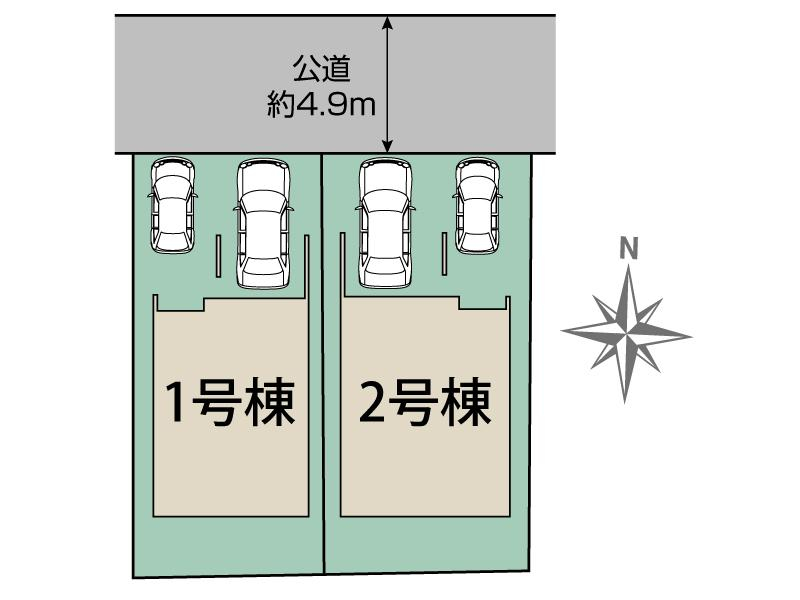 ブルーミングガーデン福岡市早良区飯倉６丁目２期２棟の見取り図