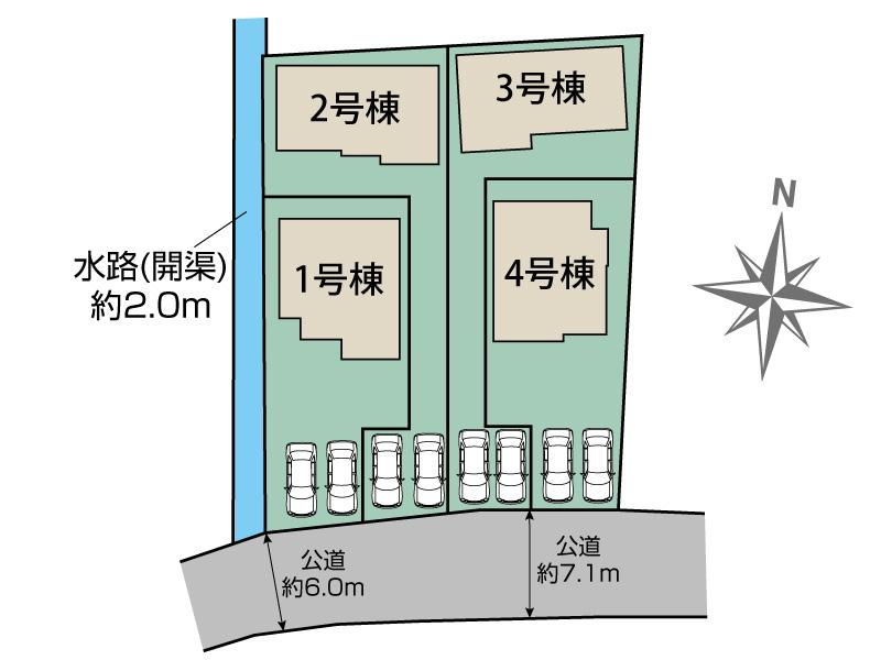 ブルーミングガーデン熊本市南区八幡１１丁目４棟の見取り図