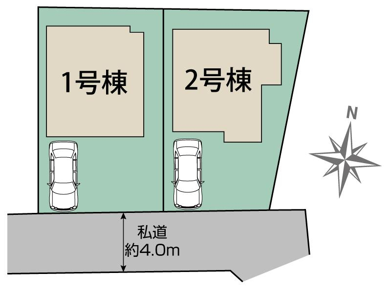 ブルーミングガーデン三鷹市北野２丁目２棟の見取り図
