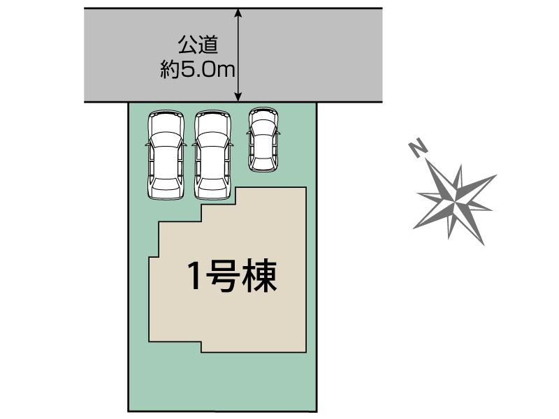 ブルーミングガーデン四街道市旭ケ丘４丁目１棟の見取り図
