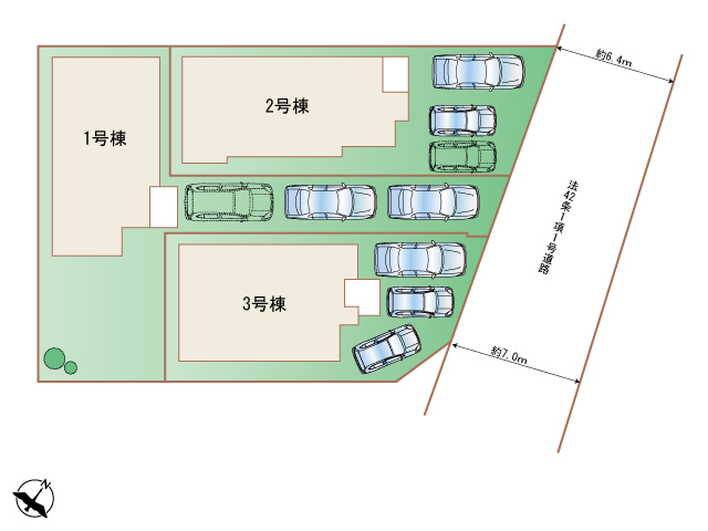 ハートフルタウン(沖)うるま市石川楚南の見取り図