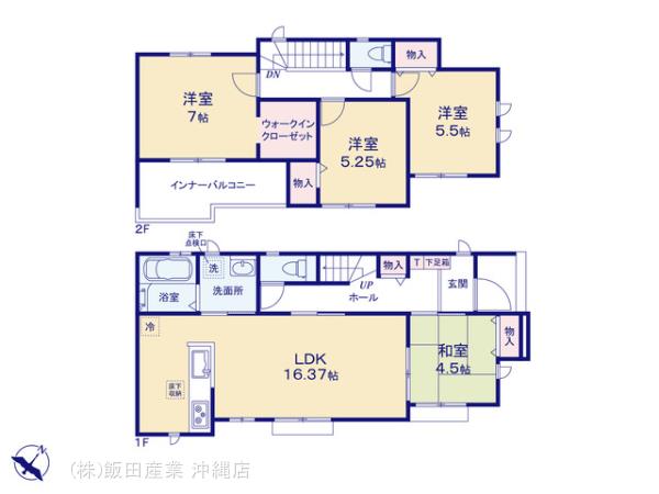 ハートフルタウン(沖)うるま市石川楚南の見取り図