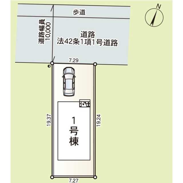 クレイドルガーデン釜石市大町 第1の見取り図