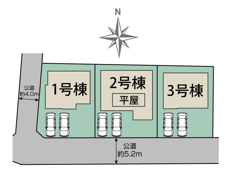 ブルーミングガーデン仙台市太白区四郎丸字昭和中３棟の見取り図