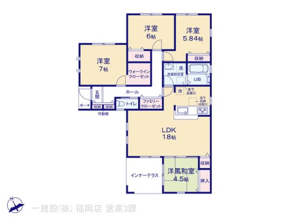 リーブルガーデン小倉南区津田第２の見取り図