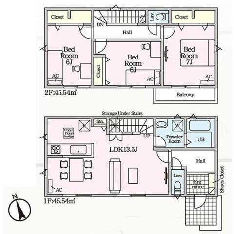 リナージュ高浜市屋敷町　第１期の見取り図