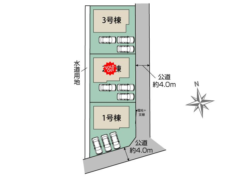 ブルーミングガーデン郡山市久留米四丁目３棟の見取り図