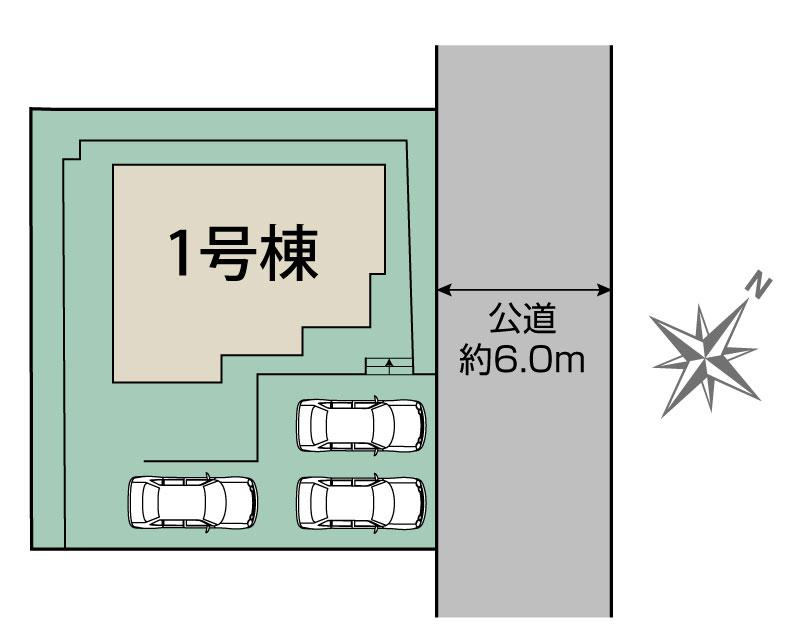 ブルーミングガーデン広島市安佐北区倉掛３丁目１棟の見取り図