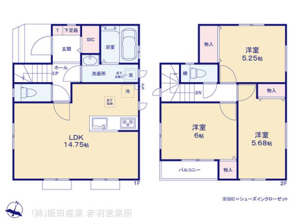 ハートフルタウン練馬区西大泉6丁目の見取り図