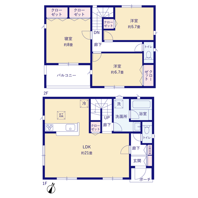 クレイドルガーデン平塚市上平塚 第3の見取り図