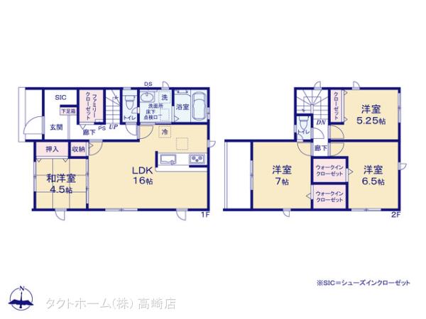 グラファーレ4281前橋市箱田町２期３棟の見取り図