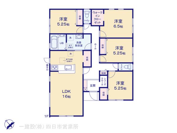 リーブルガーデンいなべ市大安町石榑東第5の見取り図