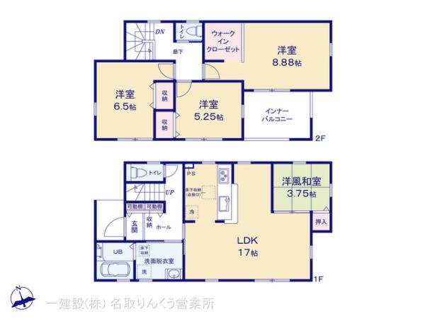 リーブルガーデン大河原町字町第2の見取り図