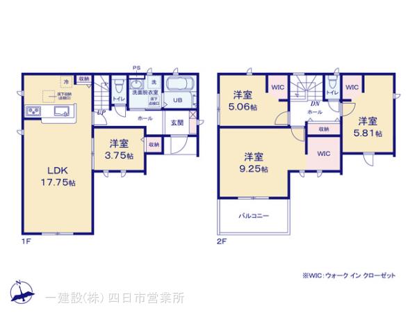 リーブルガーデン鈴鹿市長太新町第６の見取り図