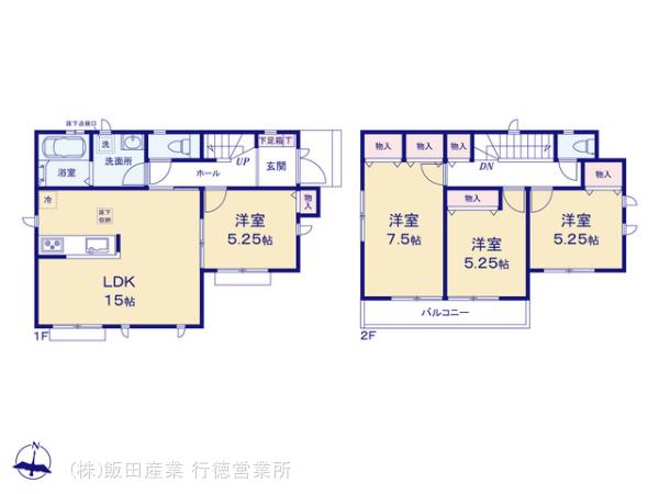 ハートフルタウン松戸市八ヶ崎6丁目の見取り図