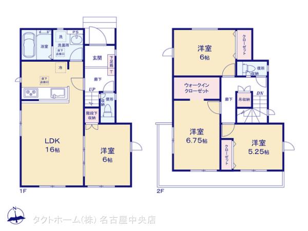 グラファーレ小牧市本庄３期２棟の見取り図