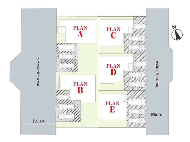 ハートフルタウン取手市西Ⅰの見取り図