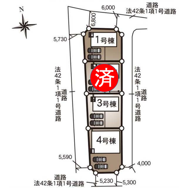 クレイドルガーデン下妻市下妻乙 第14の見取り図