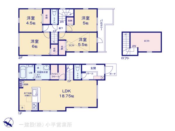 リーブルガーデン立川市一番町第３の見取り図