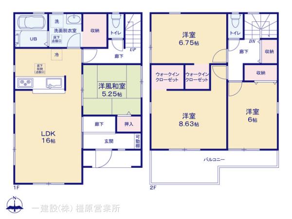 リーブルガーデン橿原市山本町の見取り図