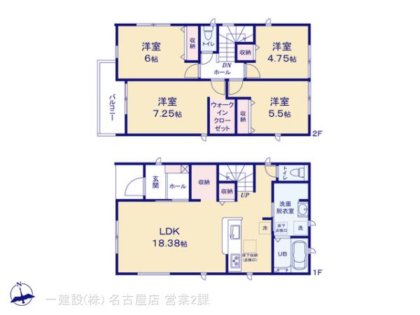 リーブルガーデン津島市神守町の見取り図
