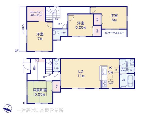 リーブルガーデン川西市西多田４期の見取り図