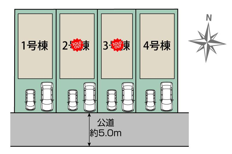 ブルーミングガーデン八千代市勝田台７丁目４棟の見取り図