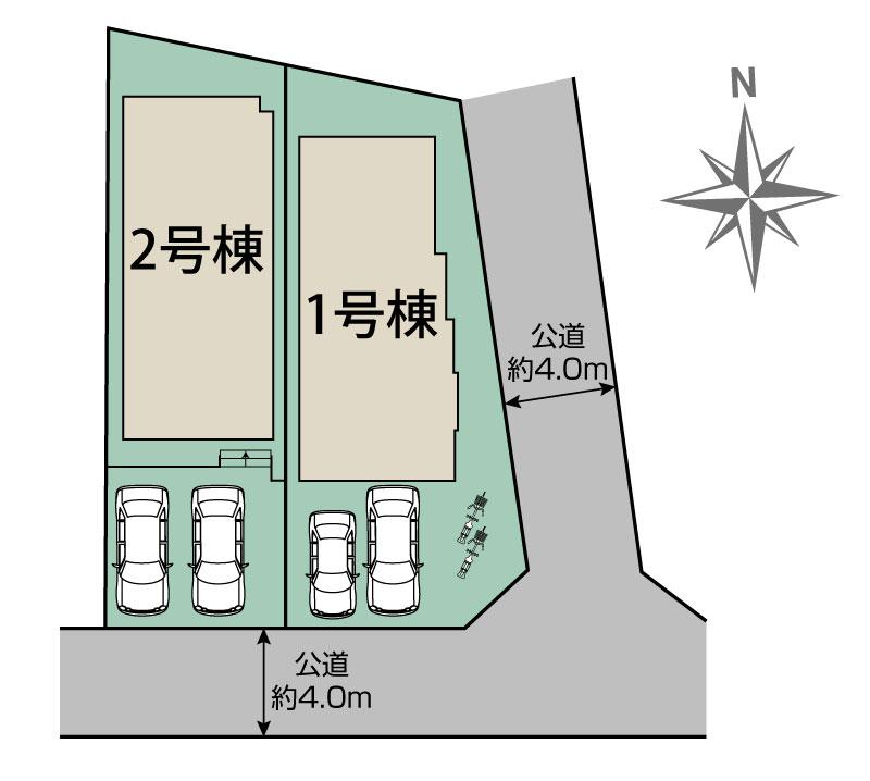 ブルーミングガーデン横浜市旭区金が谷１丁目２棟の見取り図