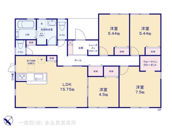 リーブルガーデン恵那市大井町南関戸の見取り図