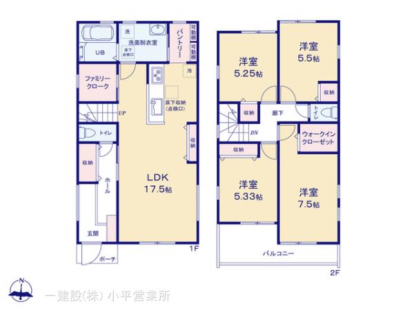 リーブルガーデン瑞穂町箱根ヶ崎第２の見取り図