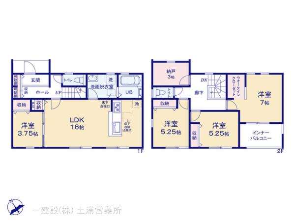 リーブルガーデン第1土浦市小岩田東の見取り図