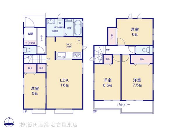 ハートフルタウン(東)一宮市大毛の見取り図