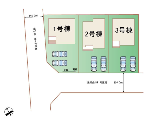 ハートフルタウン(中)下野市緑3丁目1期の見取り図