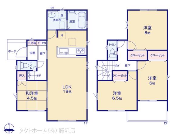 グラファーレ4211大磯町国府本郷１６期２棟の見取り図