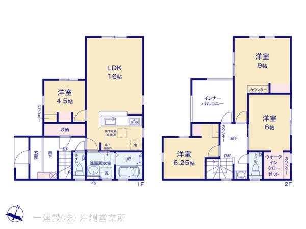 リーブルガーデン南城市知念久原の見取り図