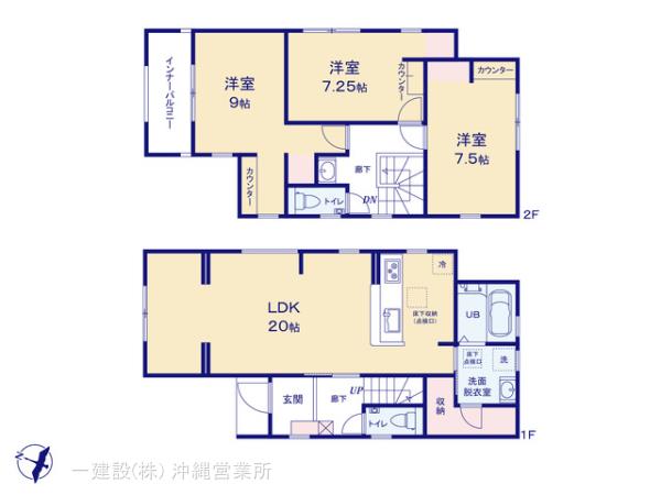 リーブルガーデン南城市知念久原の見取り図