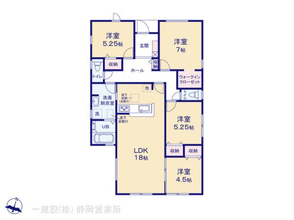 リーブルガーデン掛川市各和の見取り図