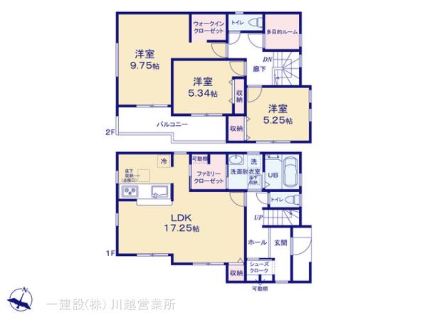 リーブルガーデン毛呂山町南台第3の見取り図
