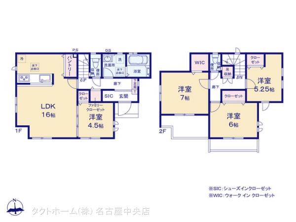 グラファーレ一宮市大和町妙興寺１棟の見取り図