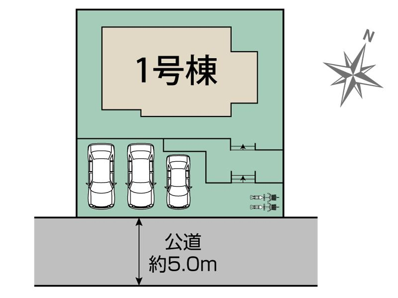 ブルーミングガーデン八王子市めじろ台２丁目１棟の見取り図