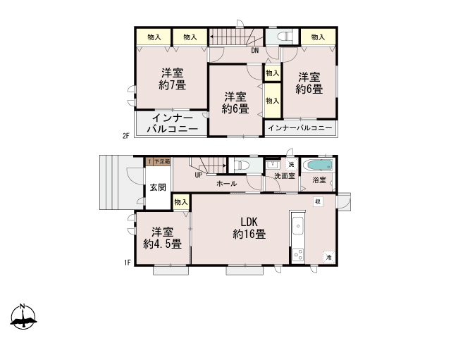 ハートフルタウン高崎市江木町3期の見取り図