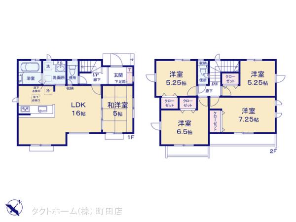 グラファーレ4029八王子市石川町６期１６棟の見取り図