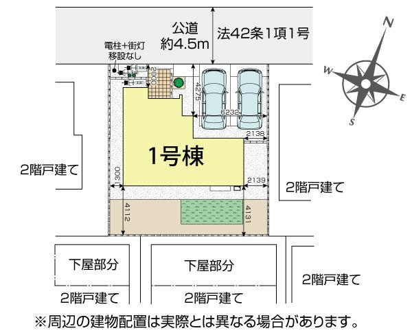 ブルーミングガーデン狭山市青柳３期１棟の見取り図