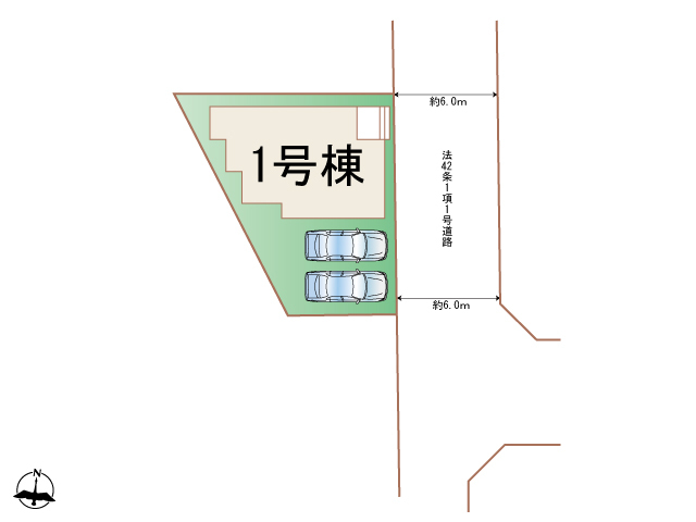 ハートフルタウン(東)蟹江町今西の見取り図
