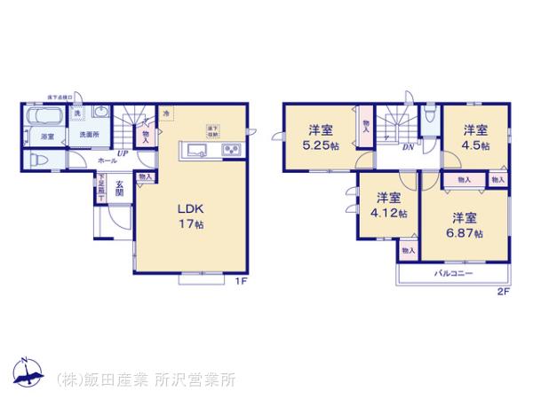 ハートフルタウン狭山中央9期の見取り図