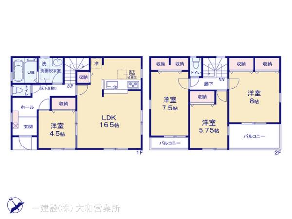 リーブルガーデン綾瀬市深谷中３丁目の見取り図