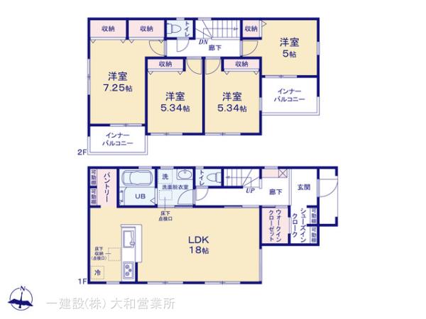 リーブルガーデン綾瀬市早川の見取り図