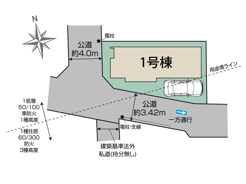ブルーミングガーデン練馬区西大泉５丁目２期１棟の見取り図
